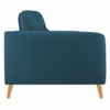 Rockson Fabric Sofa (Teal Blue)