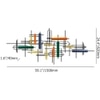 Multicolor Abstract Metal Wall Art