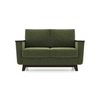 Corby Essential 2 Seater Fabric Sofa In Moss Green