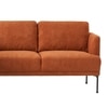 Modernelegance Wood Right Aligned 3-Seater With Upholstery Non Storage Sofa In Brown Colour