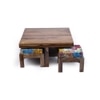 Blane Coffee Table Set - Multicolour Patch Kantha