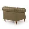 Fairmont 1 Seater Leatherette Sole in Olive Green Colour