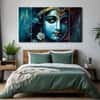 The Castle Decor Krishna Ji Wall Painting Wooden Framed 27x48 Inch (Style 24)