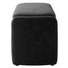 Risibol   Velvet 2 Seater Ottoman Bench with Storage  in Dark Grey Color