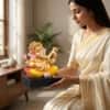 Devotional Shubh Samriddhi Ganesha Statue in Multicolor Colour