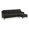 Abbey Sectional Sofa (Colour : Graphite Grey, Cushion : Hard, Seater : Right Aligned 3 Seater + Right Aligned Chaise)