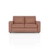 Apollo Compact High Back 2 Seater  Fabric Sofa In Mocha Mousse Velvet Colour