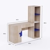 Joy Ride Study Table In Oak & Blue Colour