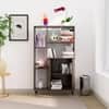 Hexa Engineered Wood Bookshelf Multipurpose Storage Rack in Flower Wenge Colour