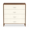 BLUEWUD Colove Engineered Wood Multipurpose Modular Chest of Drawers, Wooden Drawer Storage Organizer Cabinet for Living Room Bedroom Home Furniture (Brown Maple & White)