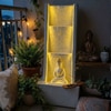 White Fiber Glass 3 Step Slate Indoor Water Fountain