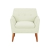 Thomas Fabric Lounge Chair in Light Green Color