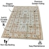 Luxe Home Polyester Golden Dusk Carpet – (5x7 Feet, Multicolor, TPR)