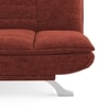 Edo 3 Seater Click Clack Sofa Cum Bed in Dark Coral Colour