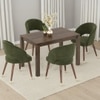 Atlas Solid Wood 4 Seater Dining Table With Celia Dining Chairs