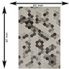 Hexagon Hive Carpet Size 7.8x5.3 ft.