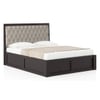 Avon Solid Wood King Size Box Storage Bed In Mahogany Finish