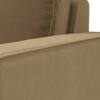 Apollo Sofa (Colour : Fawn Velvet, Cushion : Soft, Back Type : High Back, Seating Capacity : Left Aligned 3 Seater + Left Aligned Chaise + Ottoman)
