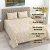 Wade Multicolor Floral 400 TC Cotton Flat Queen Size Bedsheet with 2 Pillow Covers – Threads