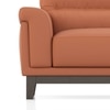 Colby 2 Seater Fabric Sofa In Saddle Tan Colour