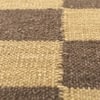 Jaipur Rugs Striped Wool 6x9 Feet Amber Gold And Cocoa Brown Dhurrie Carpet