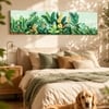 Tropical Botanical Canvas Wall Art 12 x 46 Inch