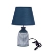 Ceramic Table Lamp Blue Timeless Elegant Design