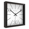 Minimal Square Wooden Wall Clock with 50–30–10 Numeric Dial