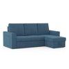 Kowloon Sectional Sofa Cum Bed with Storage Colour in Colonial Blue