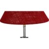 Madilyn Maroon Jute Table lamp with Wood & Iron Base
