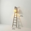 Stairway Beige Jute Floor Lamp with Beige Jute Base