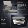 Kepler Brooks Eterna High Back Premium Office Chair in Grey Colour