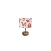 Georgia Multicolor cotton & solid wood table lamp