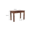 Danta Solid Wood  Bookshelf in Teak Finish