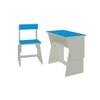 Utopia Extendable Toddler Study Desk and Chair Set in Azure Blue Colour