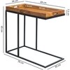 Harlequin Solid Wood Side Table in Honey Oak Finish