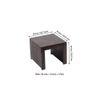 Kassel Sheesham Wood Coffee Table With 2 Stools Set In Mahogany Finish