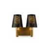 Devansh Metal Electric Wall Light in Gold Colour with off-white Shade Count of 1 Light