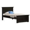 Alexandra Solid Wood Single Size Bed Without Storage (American Walnut Finish)