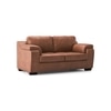 Trissino 2 Seater Luxury Italian Leather Sofa In Cognac Colour