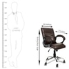 Bozo Medium Back Office Executive Chair (Dark Brown)