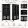 Akira Sheesham Wood Book Case Cum Crockery Unit   In Walnut  Finish