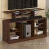 Bevlyn Engineering Wood Floor Standing Tv Entertainment Unit In Brown Maple Finish