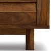 Terence Solid Wood Bedside Table in Teak Finish