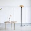 Iris Natural Floor Lamp With Natural Iron Base