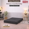 Usha Shriram Folding 2 Seater Double Foam Fold Out Sofa Cum Bed in Dark Grey Colour
