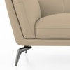 Vetra 1 Seater Leather Sofa In Pebble Colour