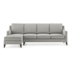 Abbey Sectional Sofa (Colour : Vapour Grey, Cushion : Soft, Seater : Left Aligned 3 Seater + Left Aligned Chaise)