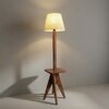 Claude Beige Jute Floor Lamp with Beige Jute Base