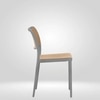 Kepler Brooks Zen Cafeteria Dining Chair in Grey Colour